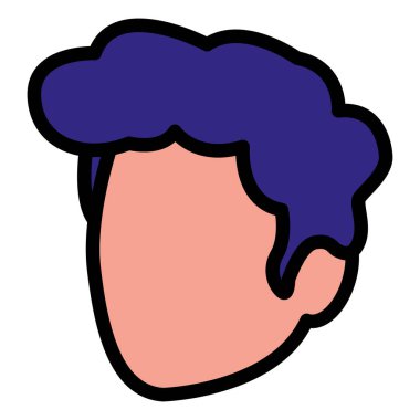 genç adam baş avatar karakter