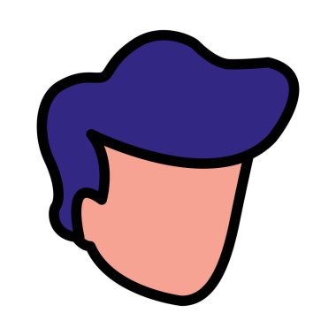 genç adam baş avatar karakter