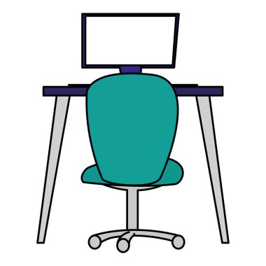 ofis çalışma masası ve Masaüstü sahne ile