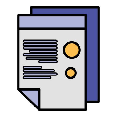 kağıt belgeleri izole simgesi