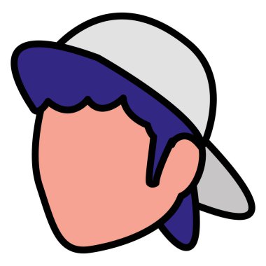 genç adam baş avatar karakter