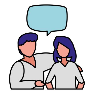 Genç Çift karakter konuşuyor