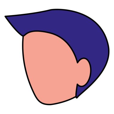 genç adam baş avatar karakter