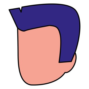 genç adam baş avatar karakter