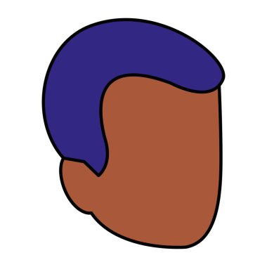 genç adam baş avatar karakter