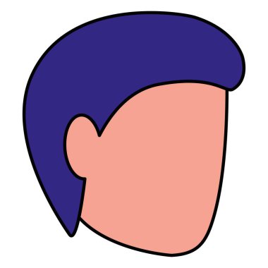 genç adam baş avatar karakter