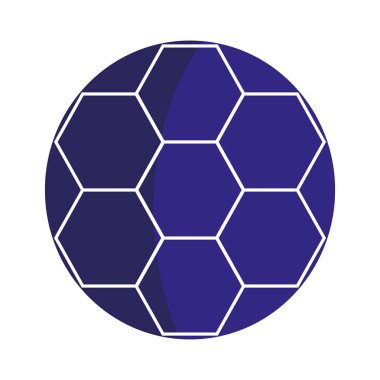 Futbol balon izole simgesi