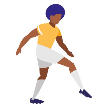 futbol oynayan genç adam