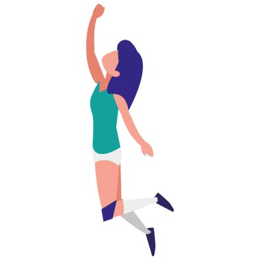 Genç kadın pratik exercice