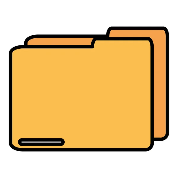 Ikona folderu dokumentu danych — Wektor stockowy