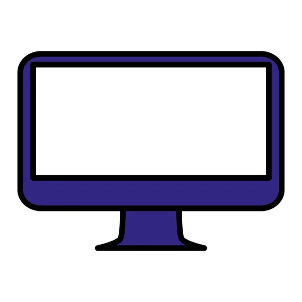 Computerbildschirm isoliert — Stockvektor