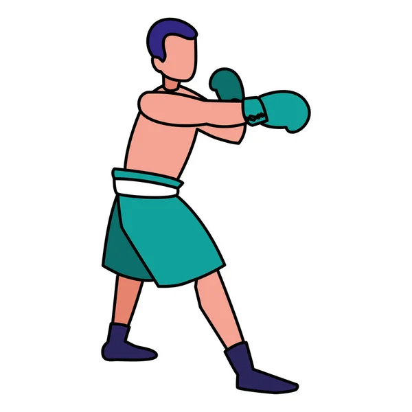 Boxer formazione avatar personaggio — Vettoriale Stock