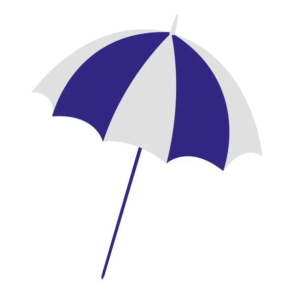 Ikona na białym tle parasol plaża — Wektor stockowy
