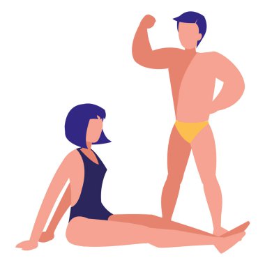 güçlü adam güzel kadınla