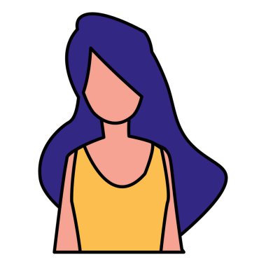 Genç kadın modelleme karakter