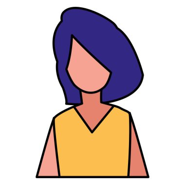 Genç kadın modelleme karakter