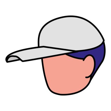 genç adam baş avatar karakter