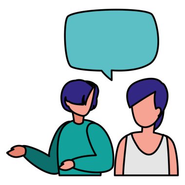 Genç Çift karakter konuşuyor