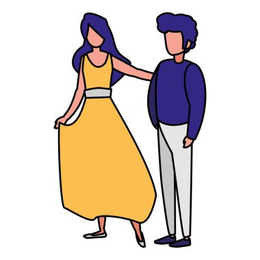 Genç çift Flamenko dans