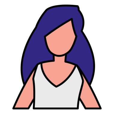 Genç kadın modelleme karakter