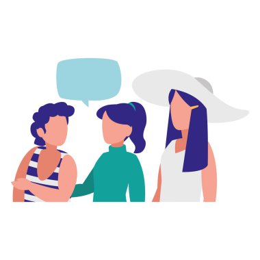 bir grup genç insan karakterleri modelleme