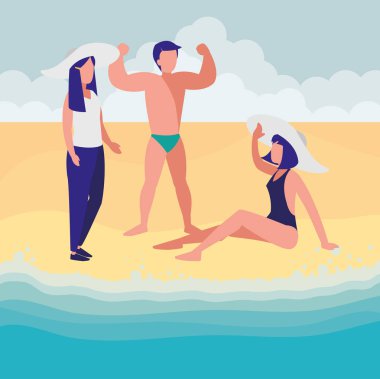 güçlü adam güzel kadınla