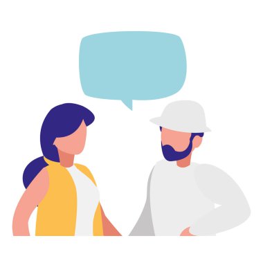 Genç Çift karakter konuşuyor