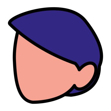 genç adam baş avatar karakter