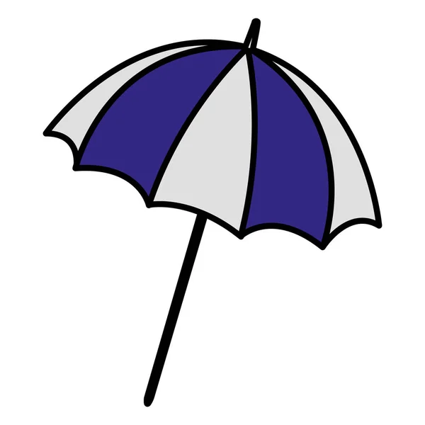 Ομπρέλα παραλίας απομονωμένες εικονίδιο — Διανυσματικό Αρχείο