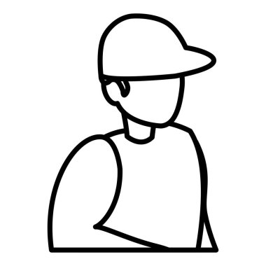 Genç adam modelleme karakter