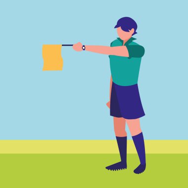 Futbol çizgili hakem Tema