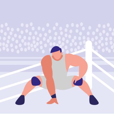 güreşçi adam simgesi