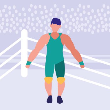 güreşçi adam simgesi