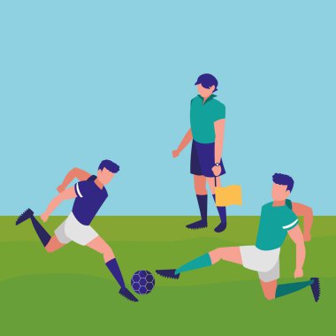 Futbol çizgili hakem Tema