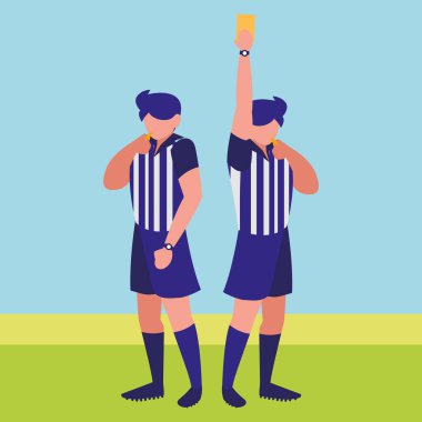 Soccer referee design clipart