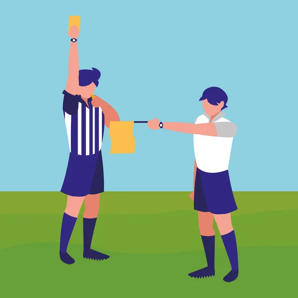 Progettazione arbitro di calcio — Vettoriale Stock