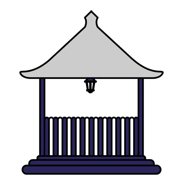 Diseño de quiosco de parque — Vector de stock