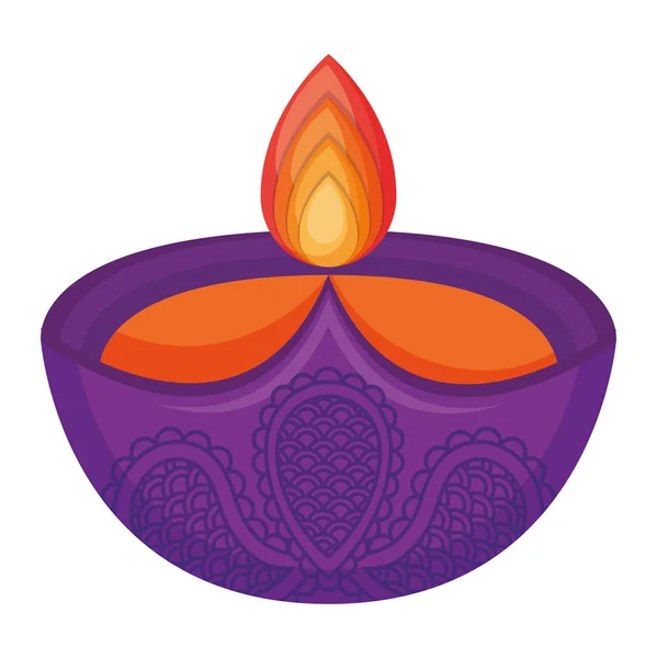 Diwali Lampendesign — Stockvektor