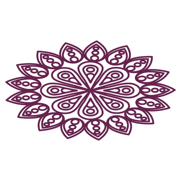 Mandala pictogramafbeelding — Stockvector