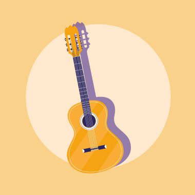 akustik gitar enstrümanı simgesi