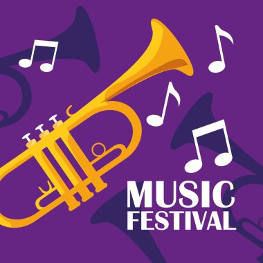 trompet müzik aleti simgesi