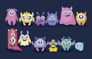 Sevimli canavarlar kart grubu