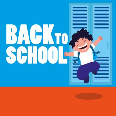 mutlu öğrenci çocuk okul salonunda