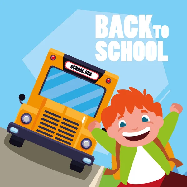 okul otobüsü mutlu öğrenci çocuk sahnesi durdurmak