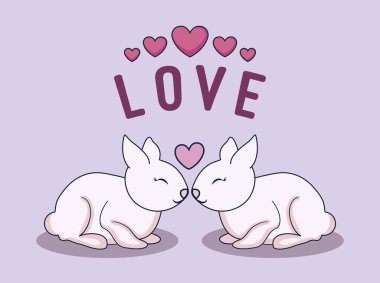 Aşk kartı tavşan kaç