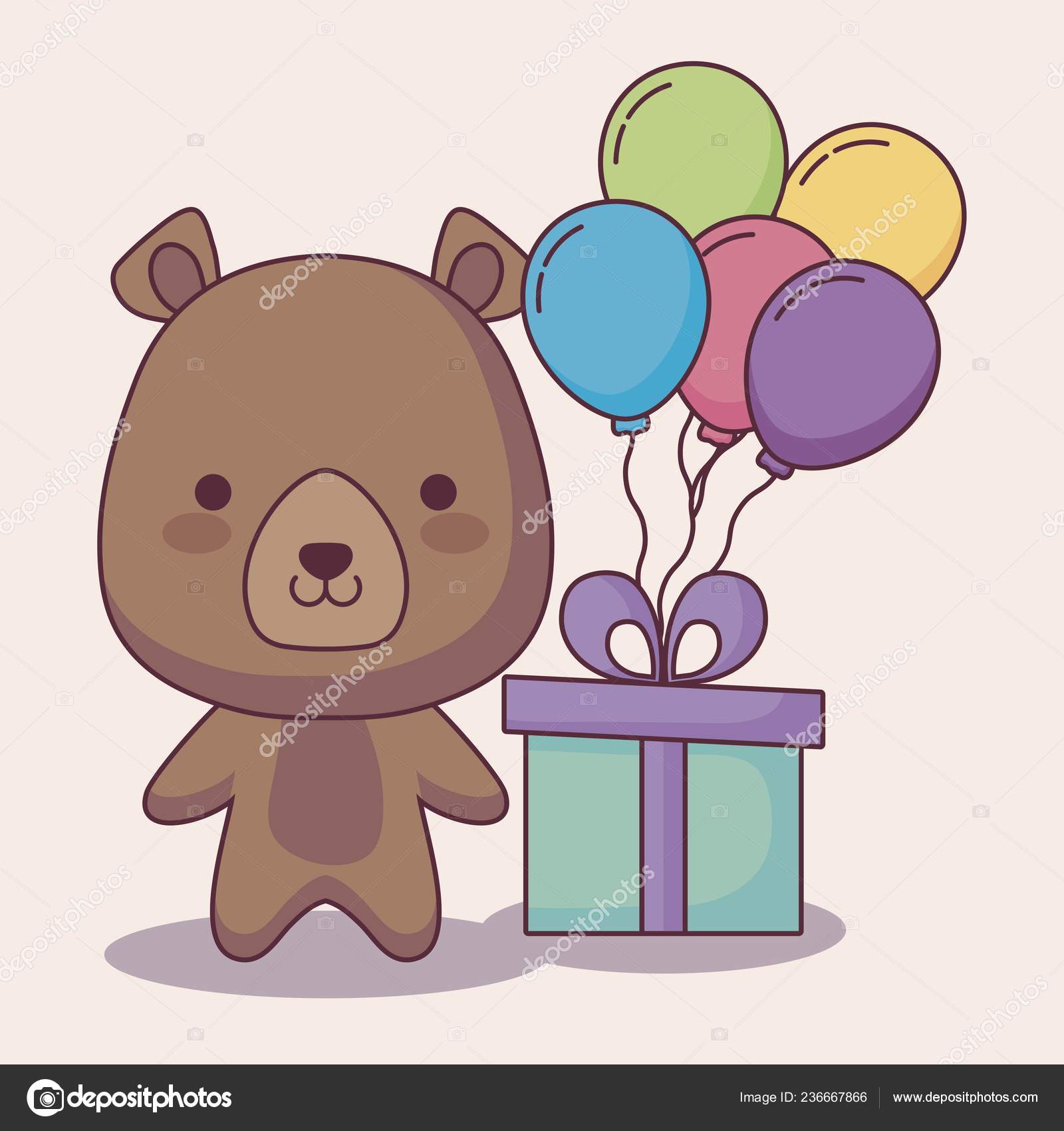happy birthday cute bear