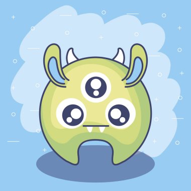 sevimli canavar kart simgesi