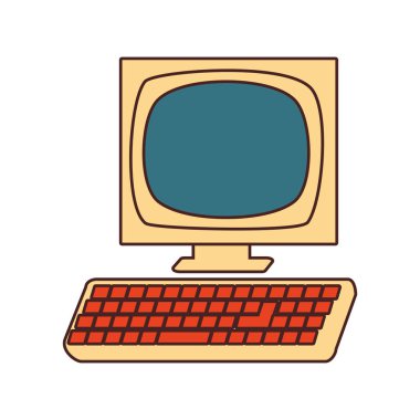 Retro masaüstü bilgisayar aygıt