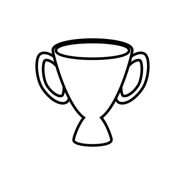 Cup trophy isolerade ikonen — Stock vektor