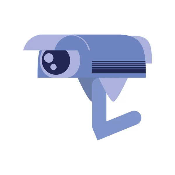 Cámara CCTV icono aislado — Vector de stock